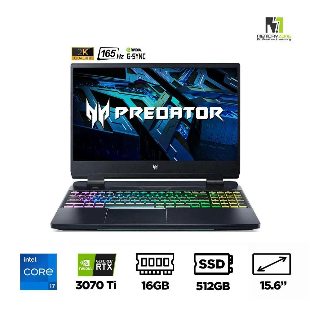 Memoryzone  [Code BTS100 discount 1000k] Gaming Laptop Acer Predator Helios 300 PH315-55-751D NH.QFTSV.002 (i7-12700H, RTX 3070 Ti 8GB, Ram 16GB DDR5, SSD 512GB, 15.6 Inch IPS 165Hz QHD) image