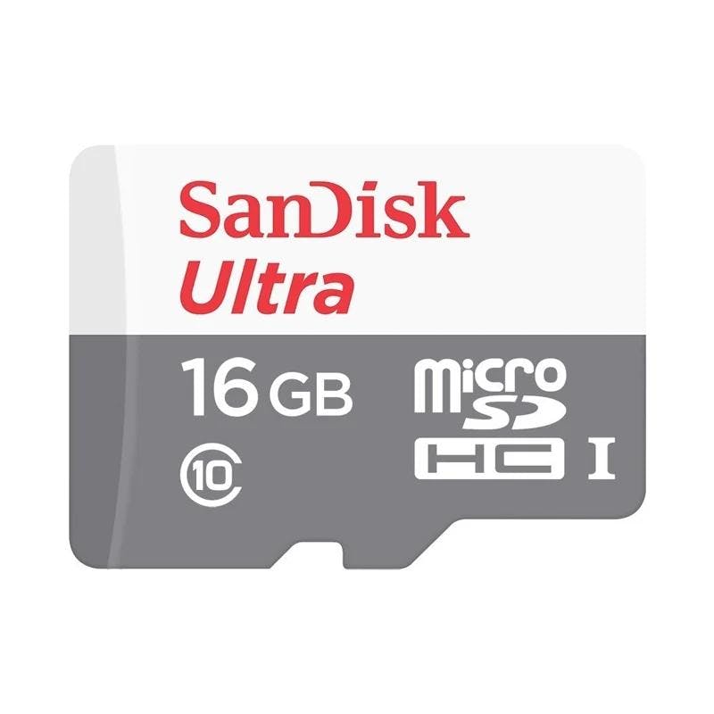 Memoryzone SanDisk Ultra 16GB 80MB/s MicroSDHC Memory Card 533x SDSQUNS-016G-GN3MN image