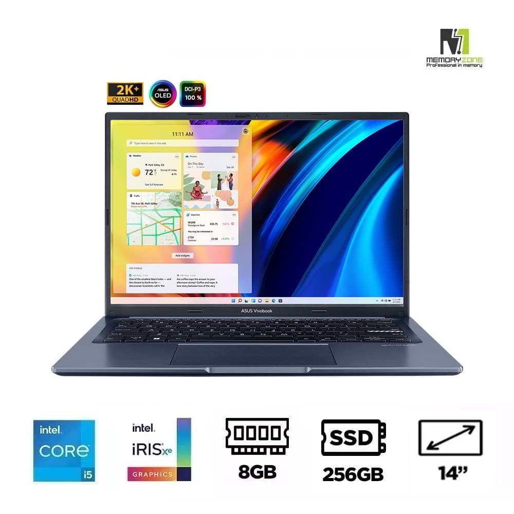 Memoryzone Laptop Lenovo Yoga Slim 9 14IAP7 82LU006DVN (i7-1280P EVO, Iris Xe Graphics, 16GB DDR5 Ram, 1TB SSD, 14-inch OLED 4K Touch Screen, Touch Pen) image