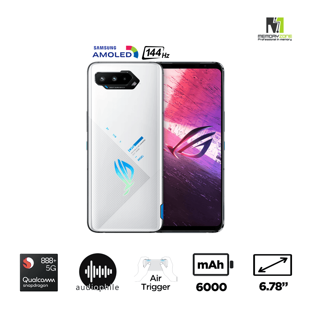 Memoryzone ASUS ROG Phone 5s White 8GB 128GB ZS676KS-1B112WW image
